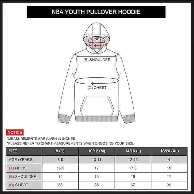 Ultra Game NBA Official Youth  Super Soft Showtime Pullover Hoodie Sweatshirt, Los Angeles Clippers, Team Color|Los Angeles Clippers