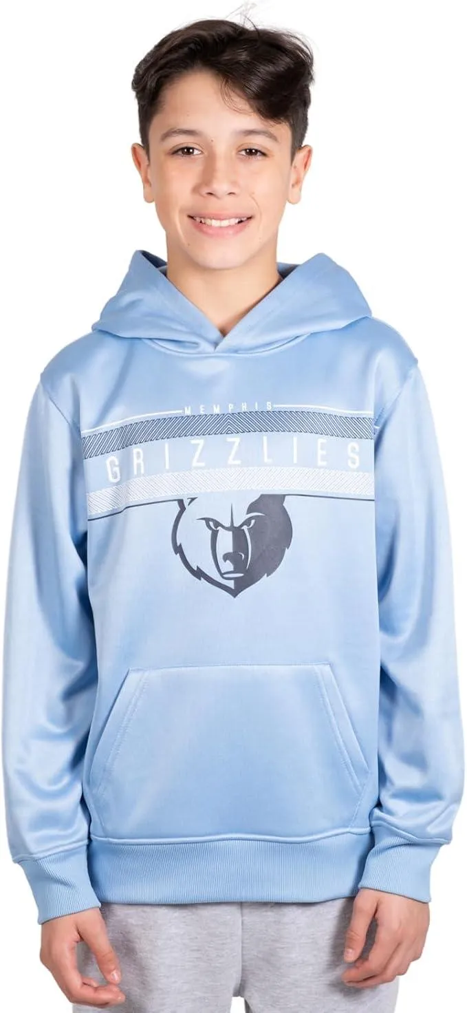 Ultra Game NBA Official Youth  Super Soft Showtime Pullover Hoodie Sweatshirt, Memphis Grizzlies, Team Color|Memphis Grizzlies