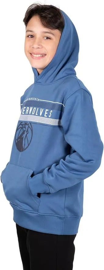 Ultra Game NBA Official Youth  Super Soft Showtime Pullover Hoodie Sweatshirt, Minnesota Timberwolves, Team Color|Minnesota Timberwolves