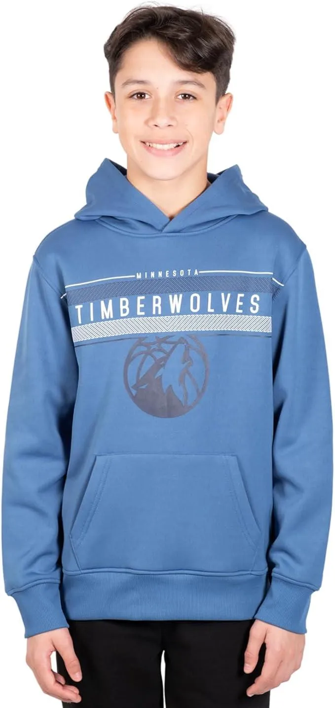 Ultra Game NBA Official Youth  Super Soft Showtime Pullover Hoodie Sweatshirt, Minnesota Timberwolves, Team Color|Minnesota Timberwolves