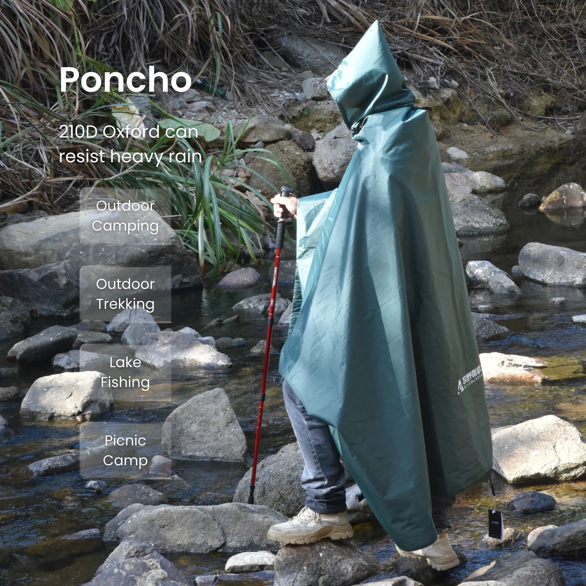 Unikka VersaPack 4-in-1 Poncho / Hammock / Ground Mat / Canopy