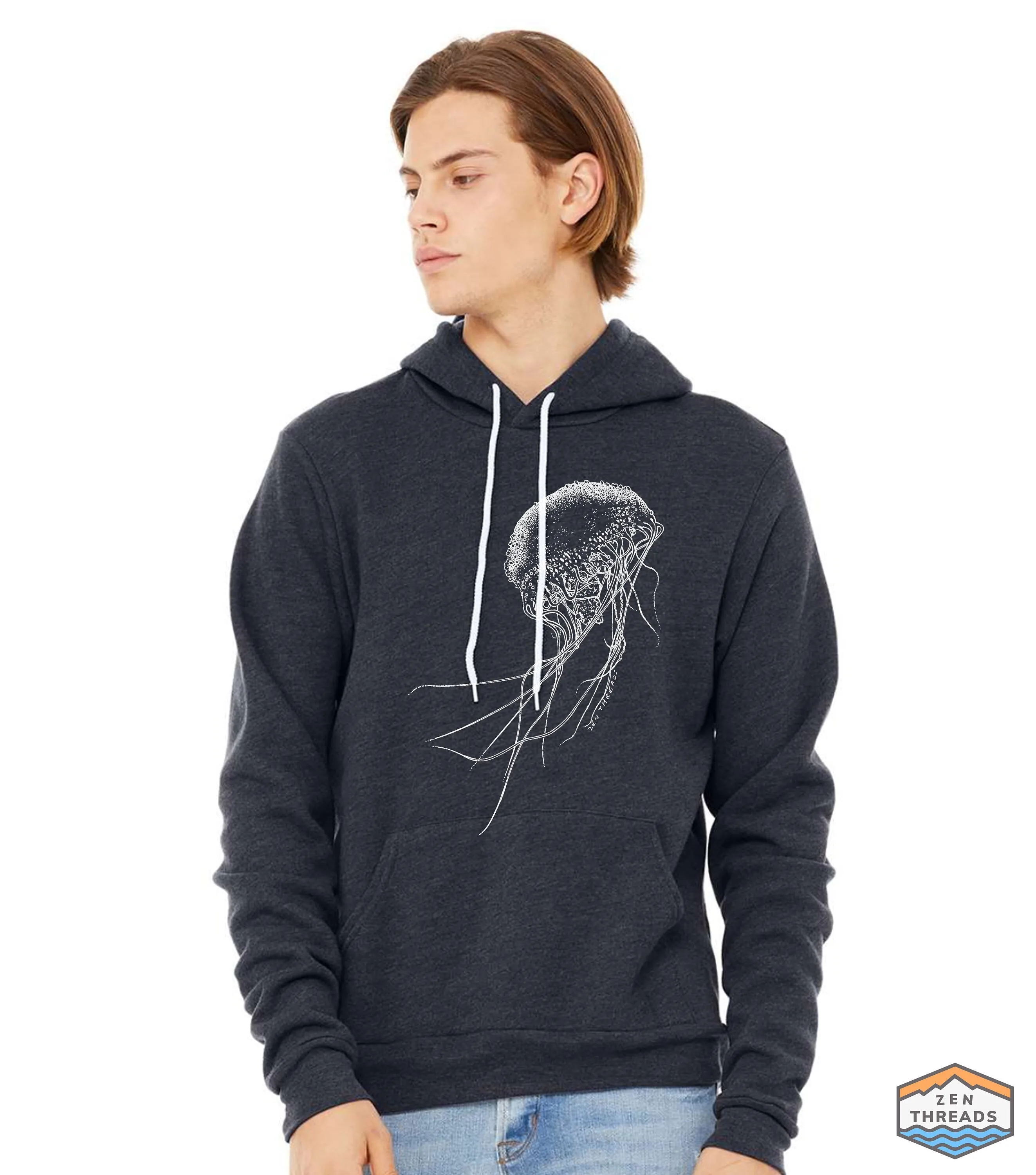 Unisex JELLYFISH Cozy Classic Pullover Hoody Sweatshirt