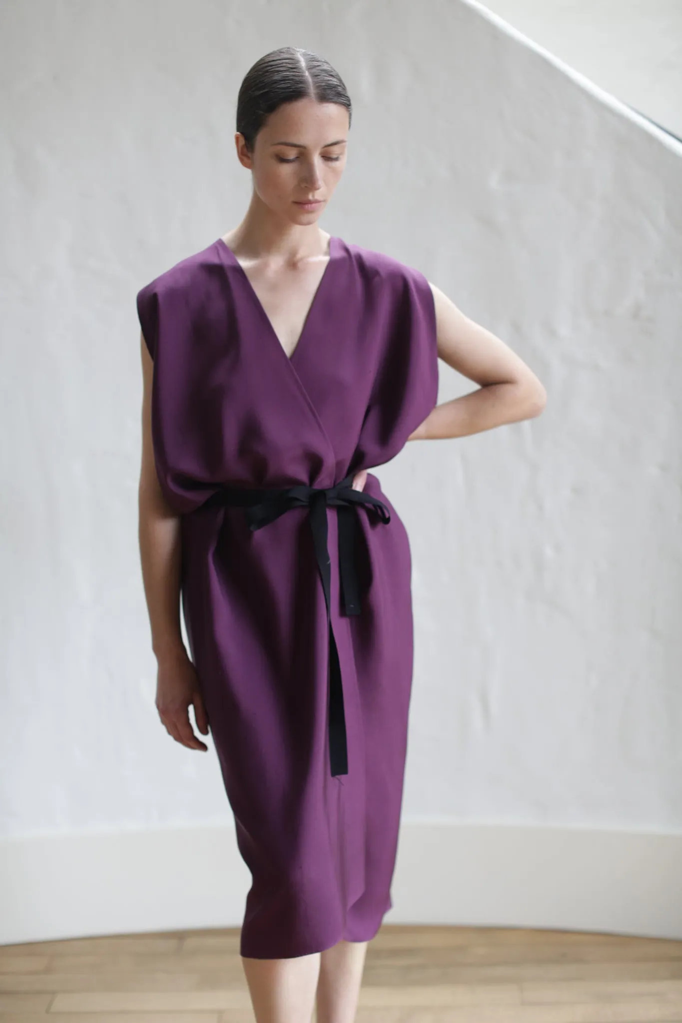 Vest Dress | Aubergine