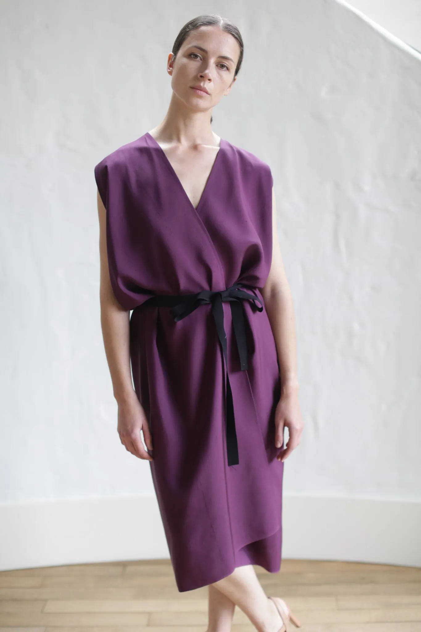 Vest Dress | Aubergine