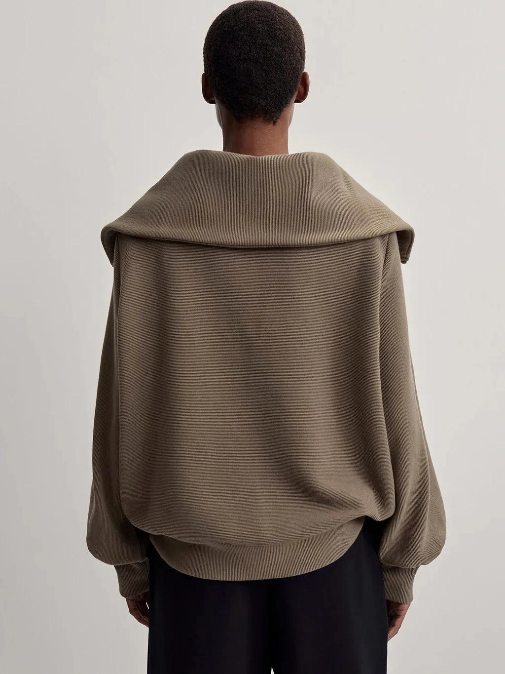 Vine Half-Zip Pullover in Dark Olive