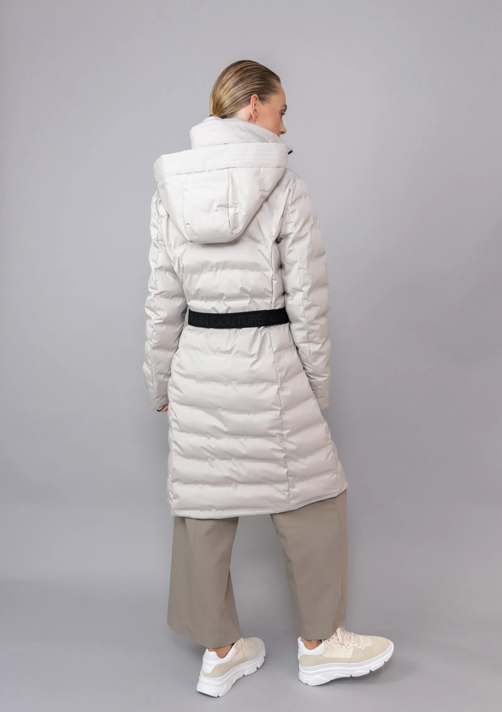 Waterproof Puffer Jacket  - Chalk