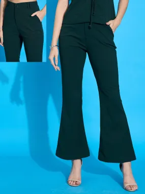 Women Emerald Bell Bottom Slim Pants