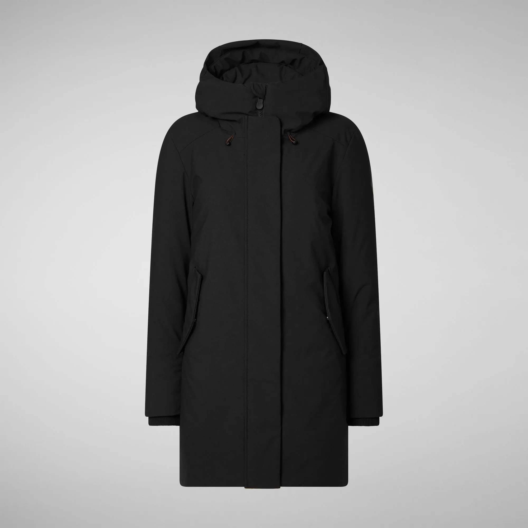 Women's hooded parka nellie in black