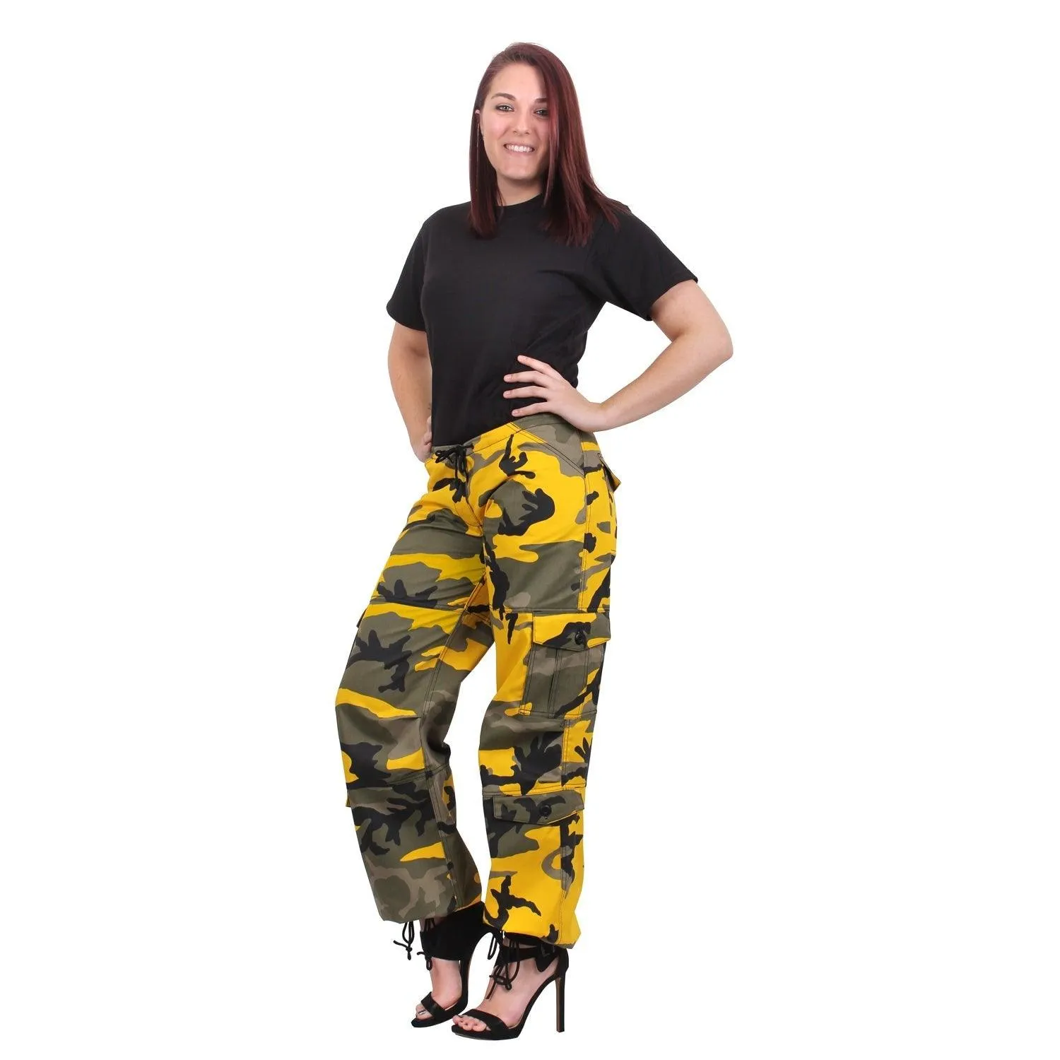 Womens Paratrooper Colored Camo Fatigues