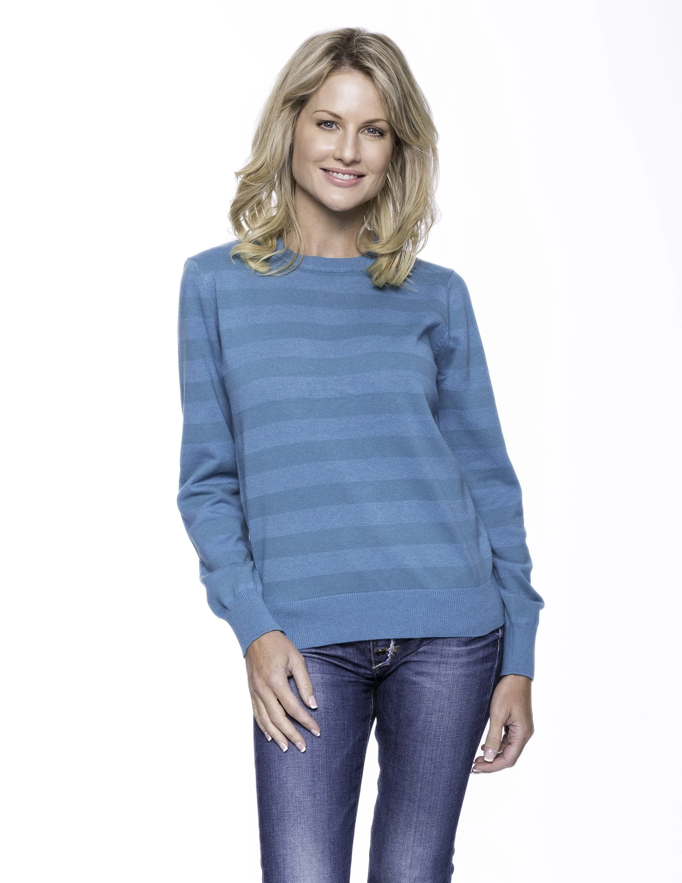 Women's Premium 100% Cotton Crew Neck Sweater