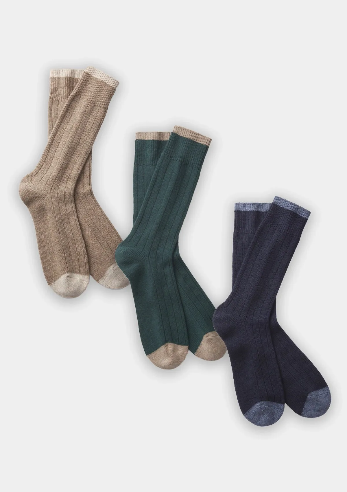 Wool Cashmere Blend Socks Gift Box