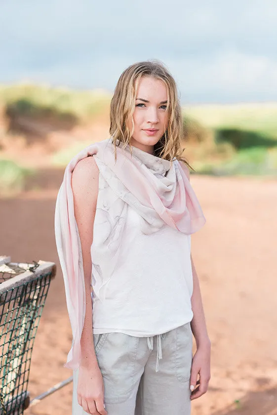 Wrap Yourself in Buddha Luxe Silk Wool Pink