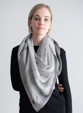 Wrap Yourself in Buddha Luxe Silk Wool Whisper Grey